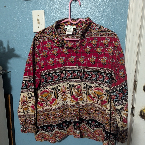 Alla PapkerColorful Floral Patterned Blouse - Picture 3 of 6